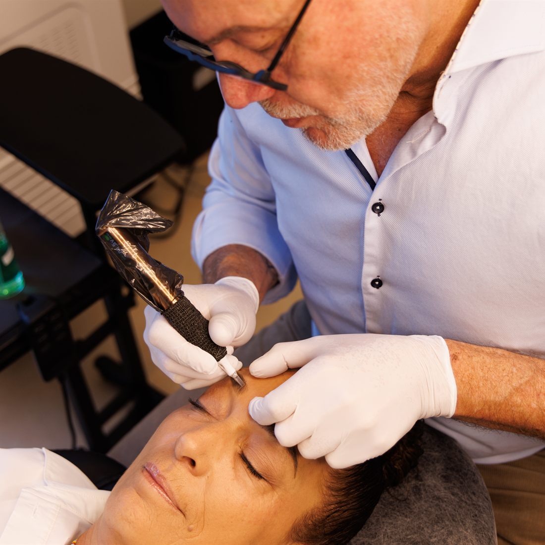 Wireless PMU-machine voor hairstroke wenkbrauwen